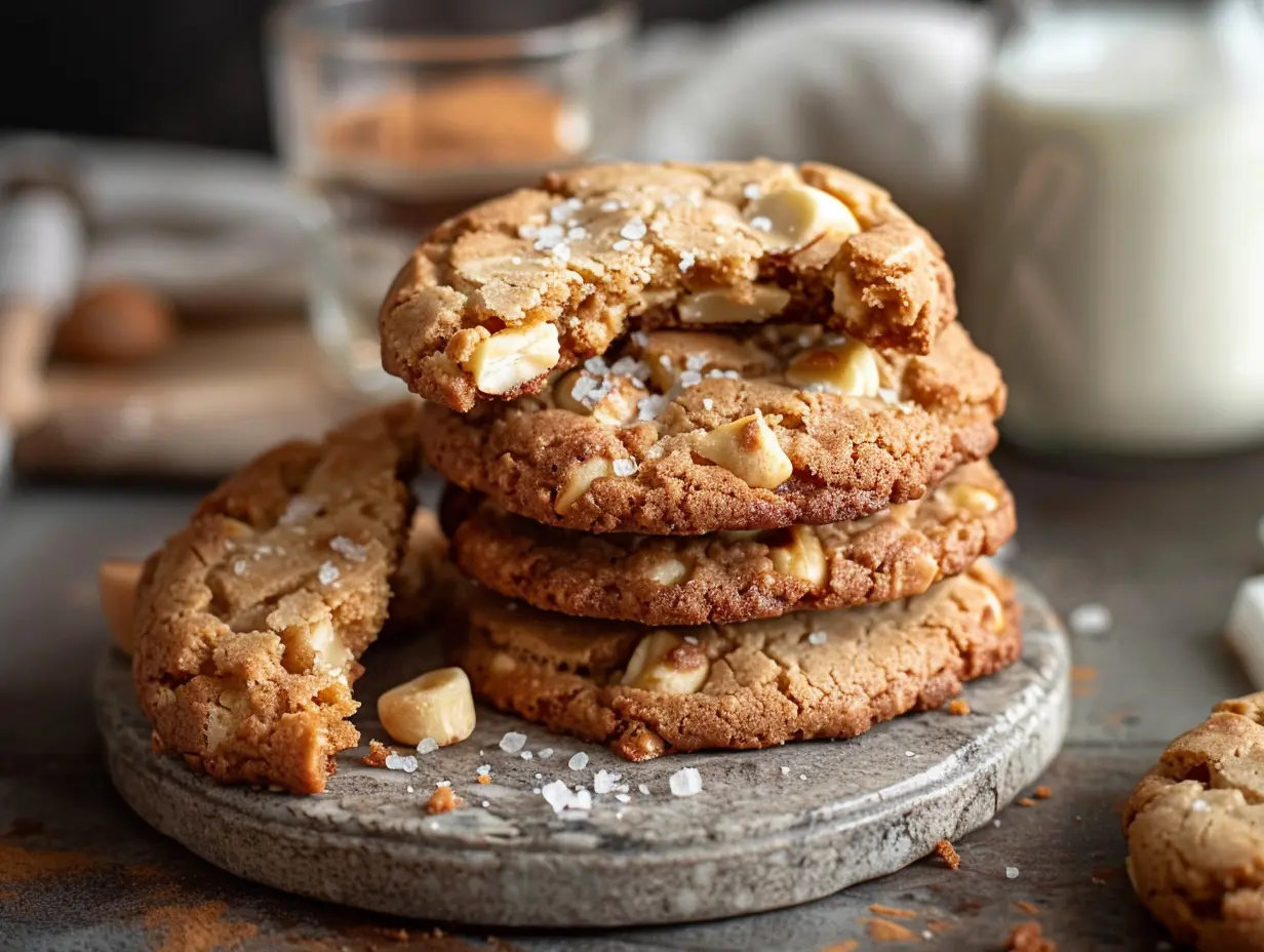 Cookies recept med vit choklad och macadamia