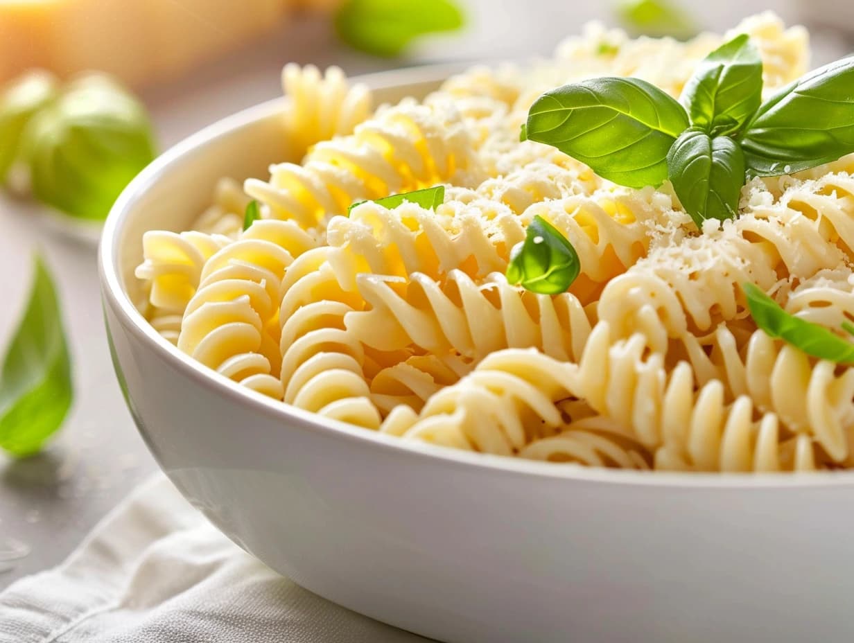 Krämig pasta med parmesan och grädde