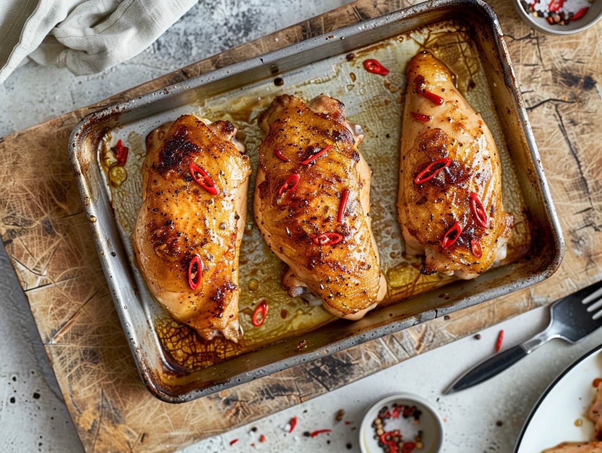 Kycklingfilé med apelsin och chili