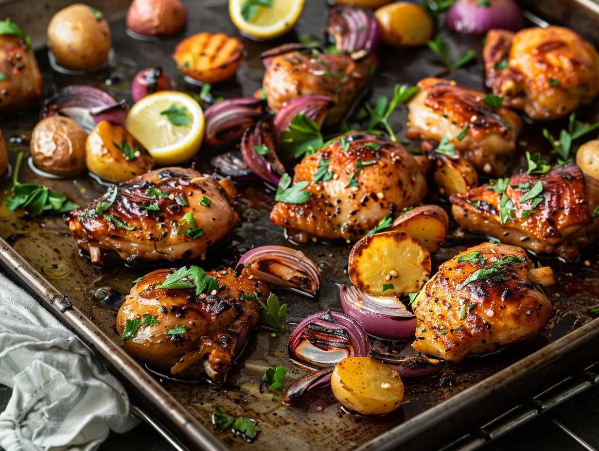 Kycklinglårfile recept med citron och örter