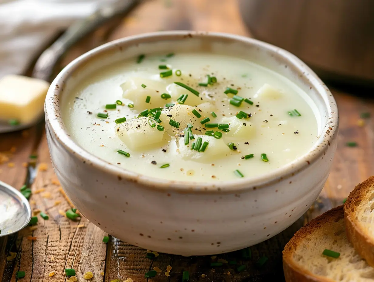 Krämig potatissoppa