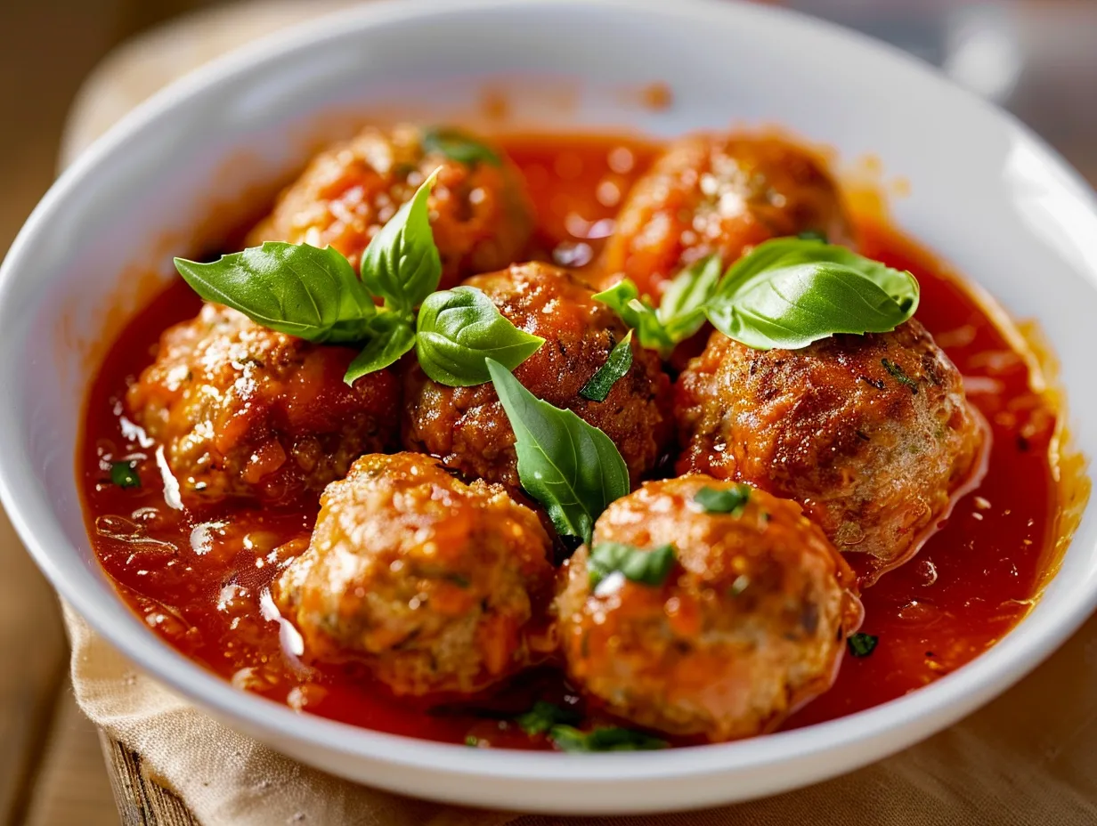 En närbild på mustig kyckling i gräddsås fylld med stekta champinjoner och färsk persilja serverad direkt ur pannan.