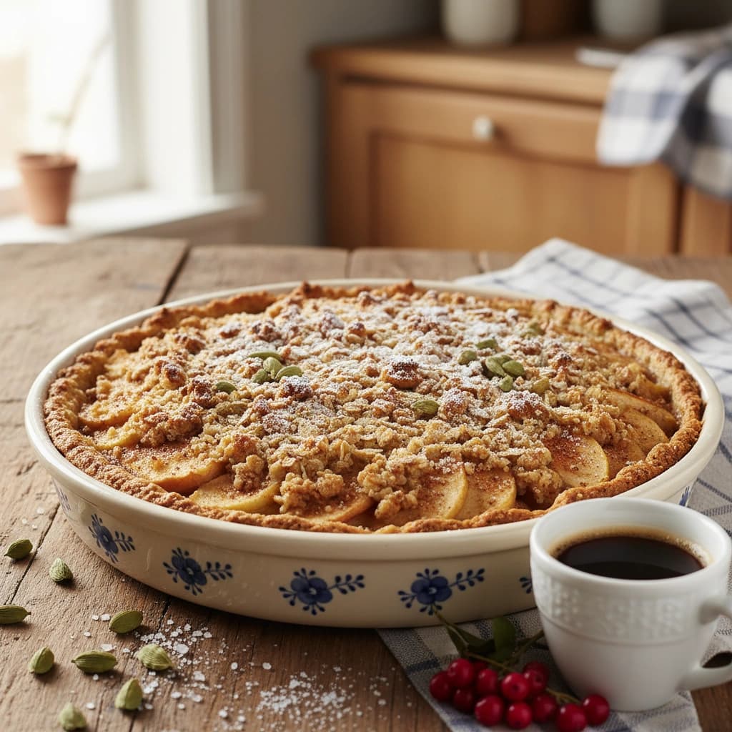 Äppelpaj med kardemumma