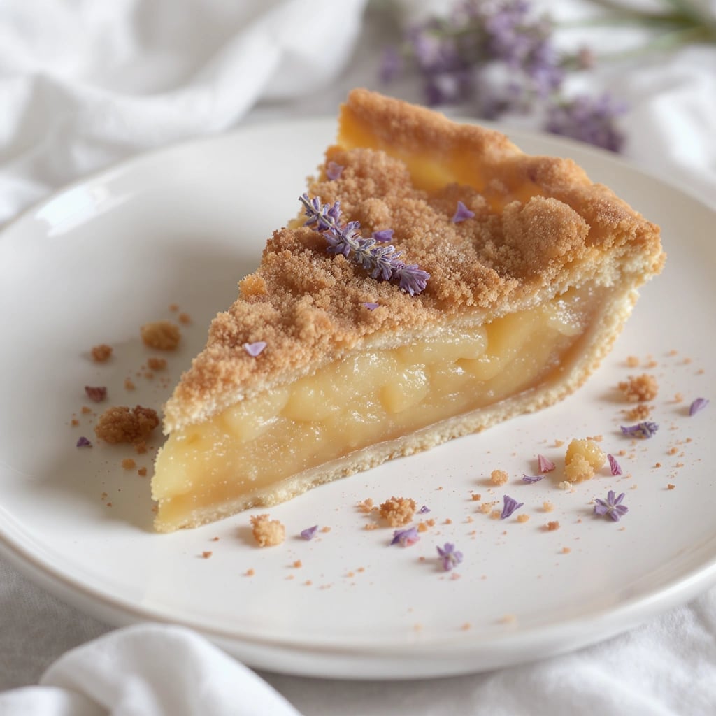 Äppelpaj med lavendel