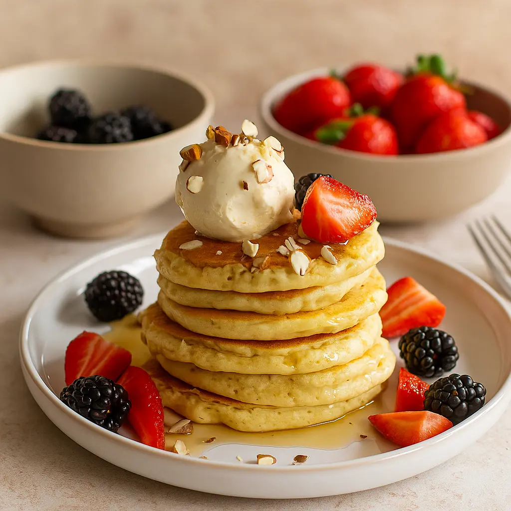 Amerikanska pannkakor utan ägg
