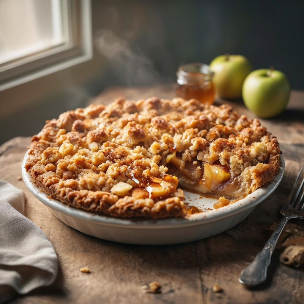 Äppelpaj med honung