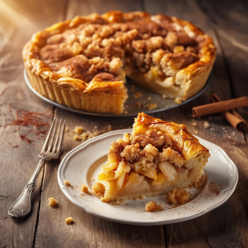 Äppelpaj med saffran