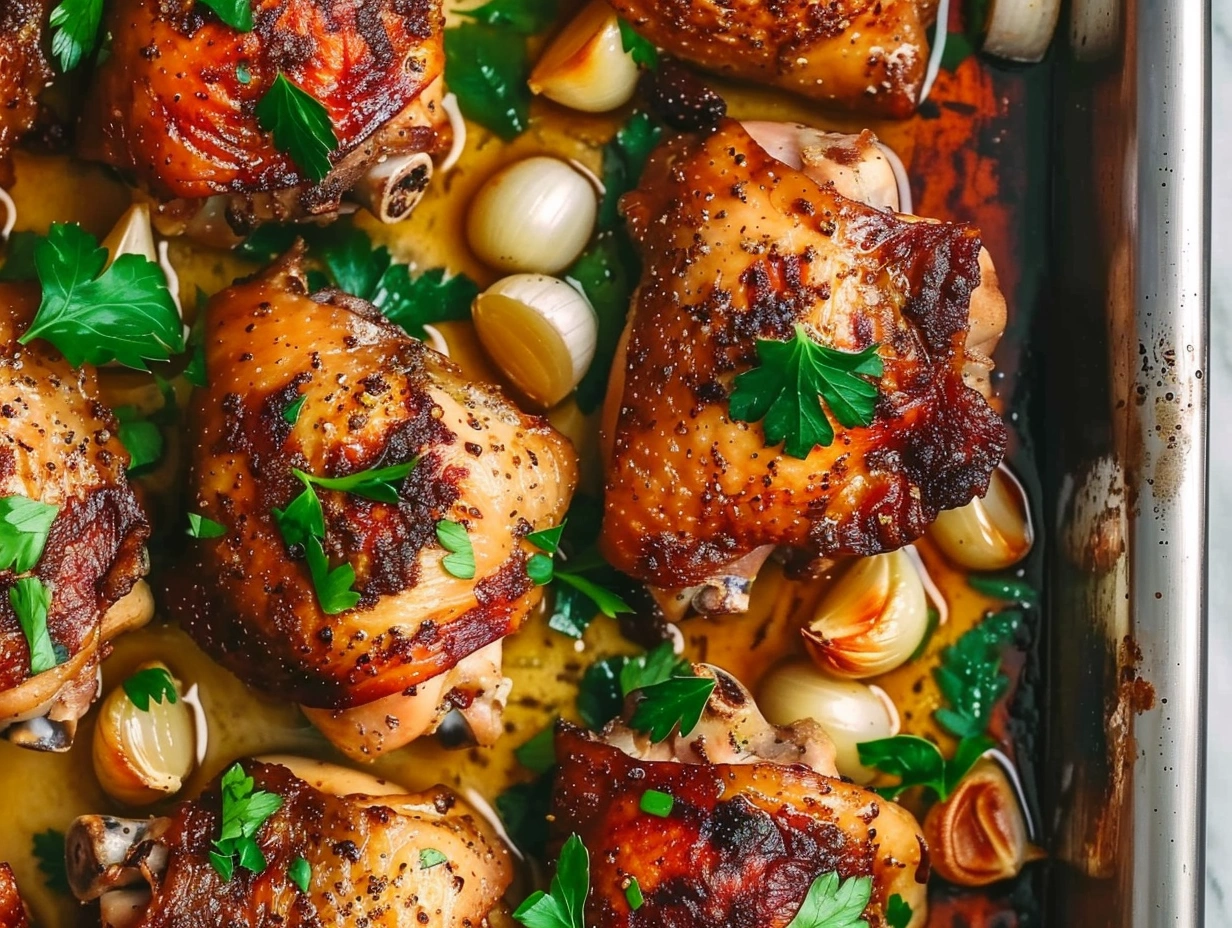 Ersisk kyckling i ugn