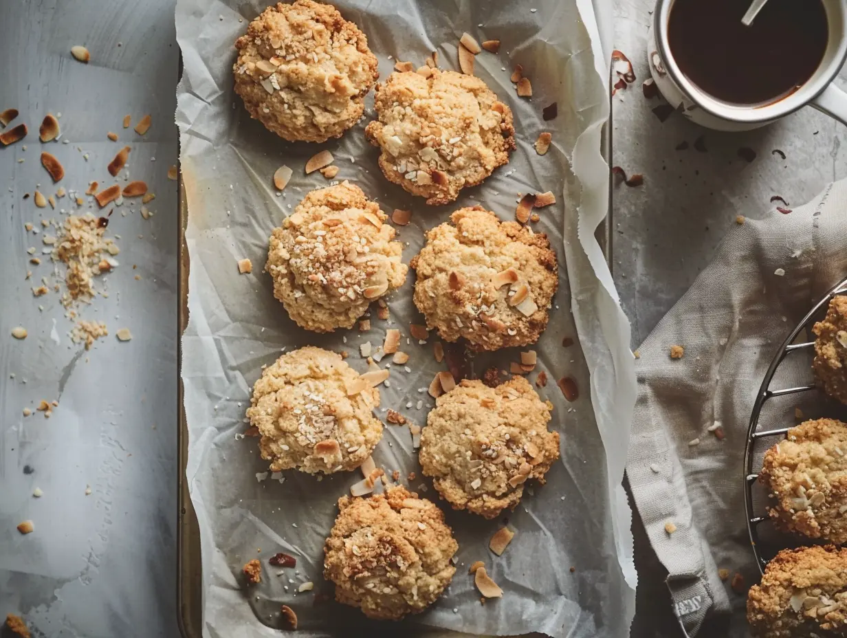 Kakor recept med havre och kokos på plåt