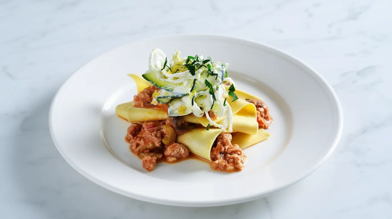 Öppen kycklinglasagne