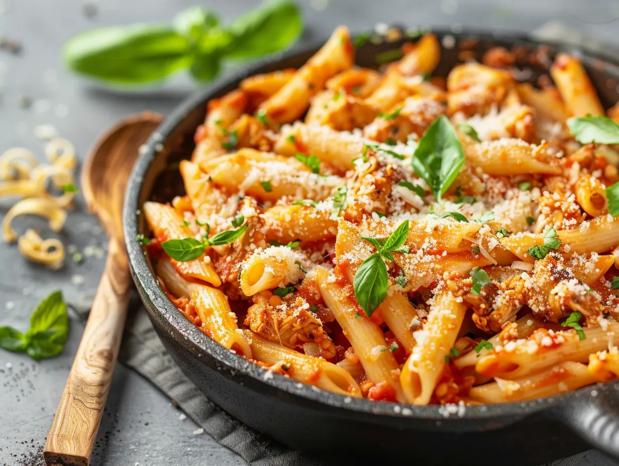 Krämig pasta med salsiccia och mascarpone